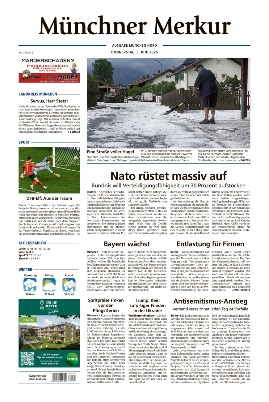 Münchner Merkur -  Nord vom Donnerstag, 05.06.2025