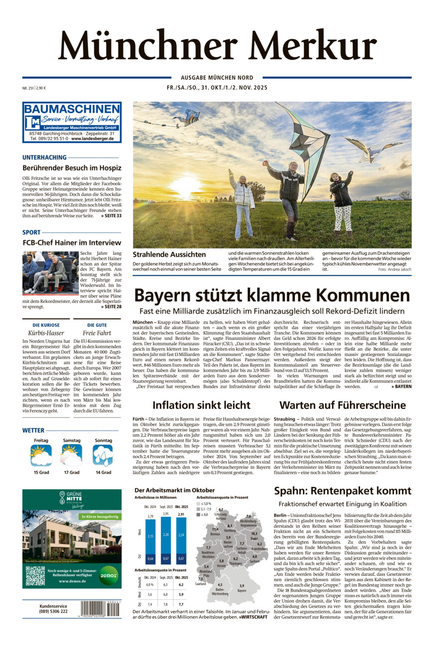 Münchner Merkur -  Nord vom Freitag, 31.10.2025