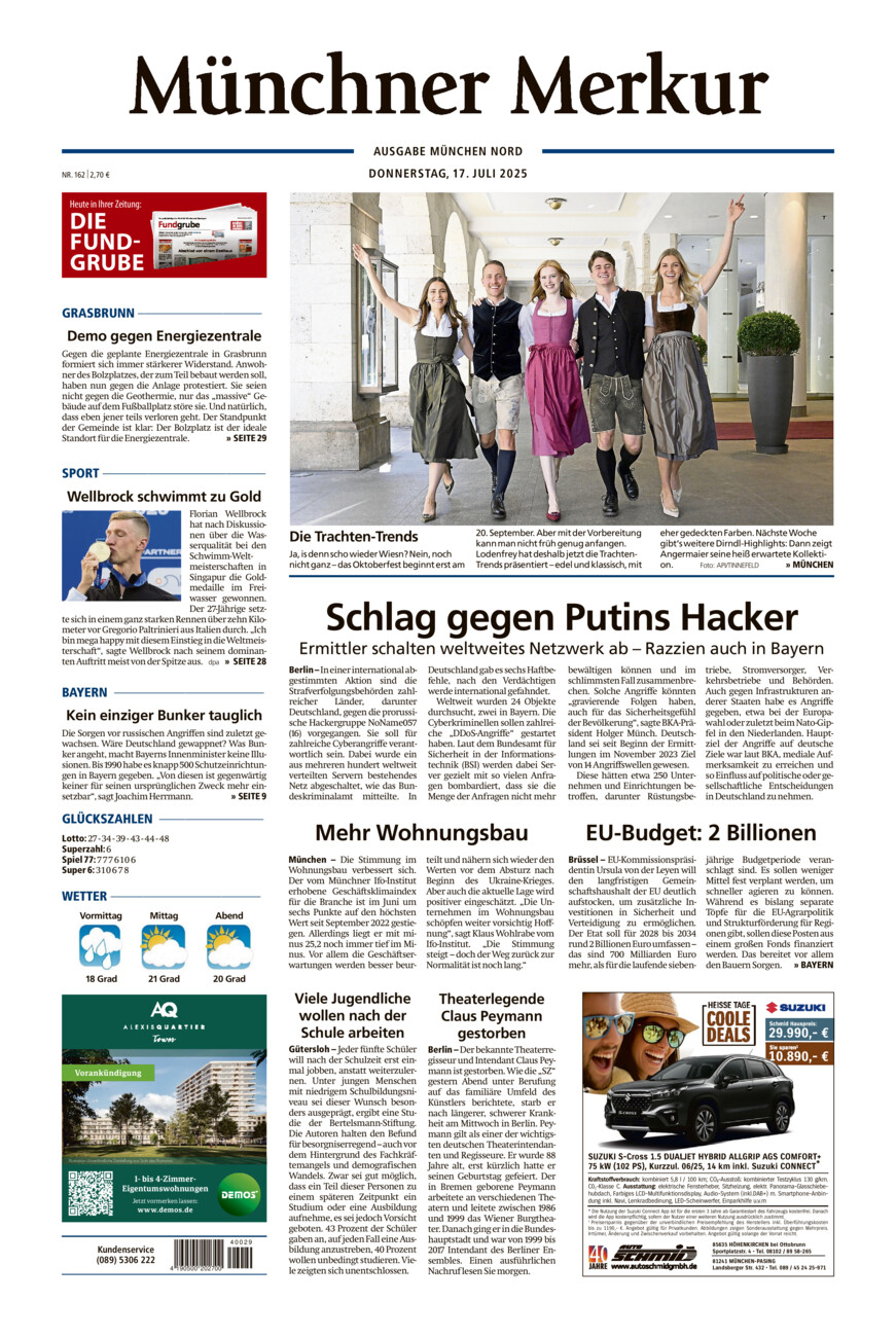 Münchner Merkur -  Nord vom Donnerstag, 17.07.2025