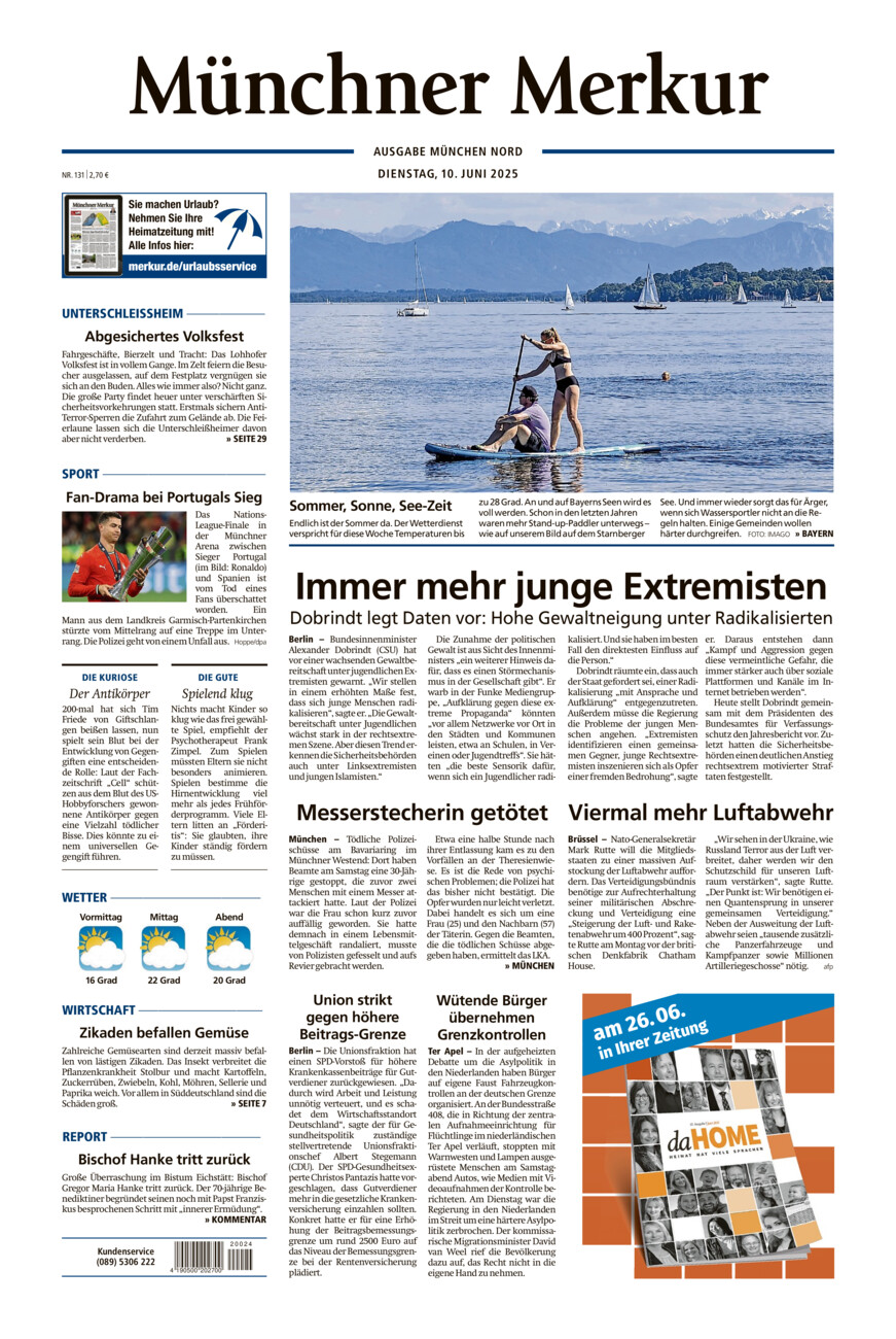 Münchner Merkur - Nord vom Dienstag, 10.06.2025
