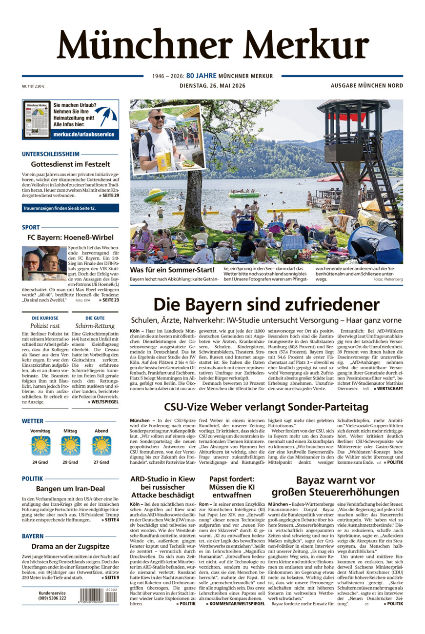 Münchner Merkur -  Nord vom Dienstag, 26.05.2026