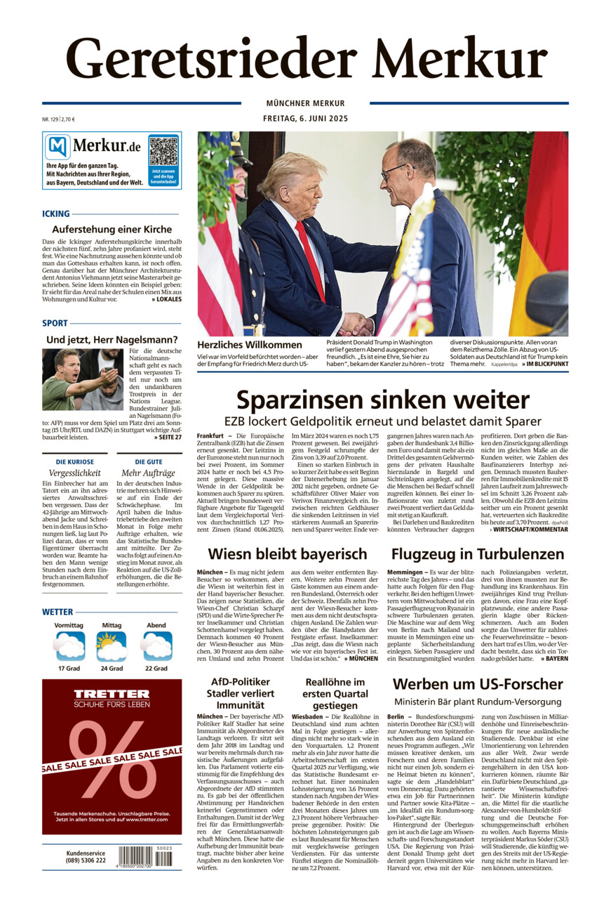 Geretsrieder Merkur vom Freitag, 06.06.2025