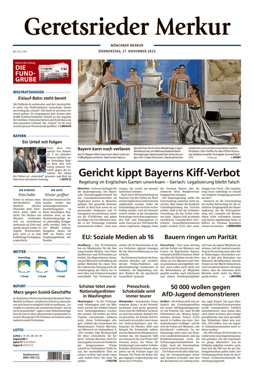 Geretsrieder Merkur vom Donnerstag, 27.11.2025