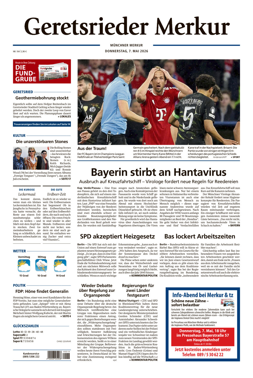 Geretsrieder Merkur vom Donnerstag, 07.05.2026