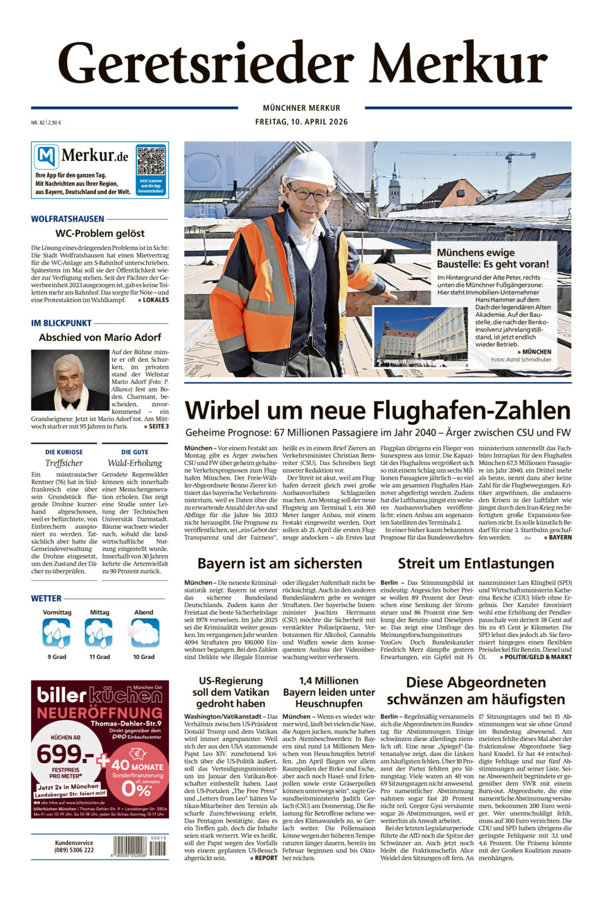 Geretsrieder Merkur vom Freitag, 10.04.2026