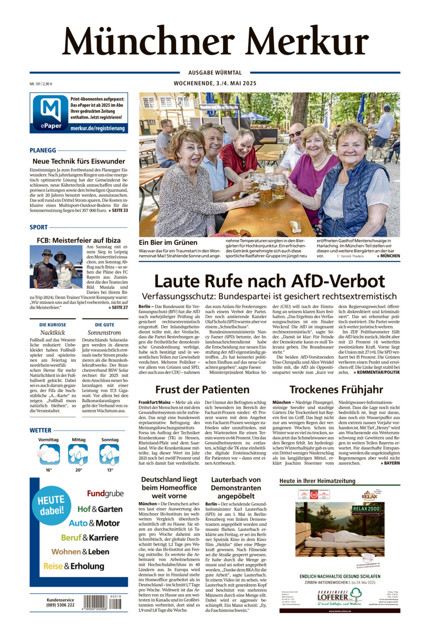 Münchner Merkur - Würmtal vom Samstag, 03.05.2025
