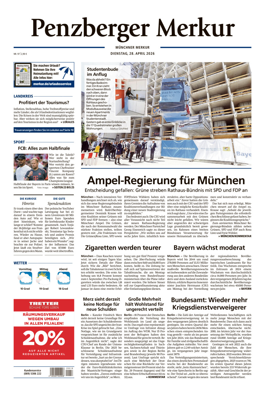 Penzberger Merkur vom Dienstag, 28.04.2026