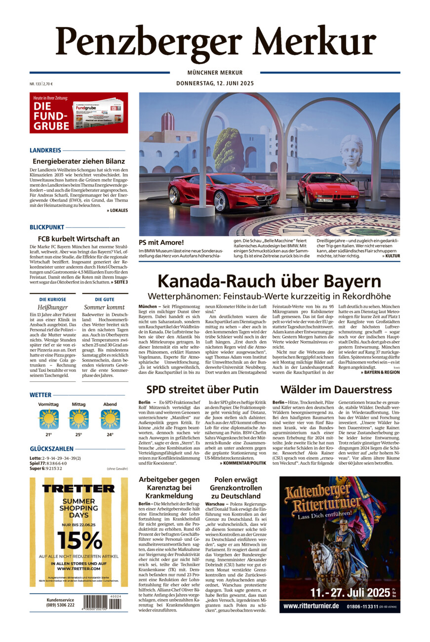 Penzberger Merkur vom Donnerstag, 12.06.2025