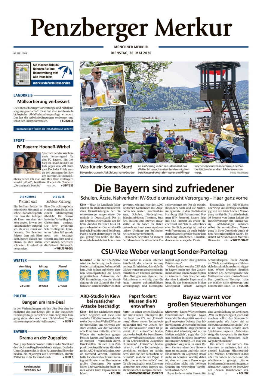 Penzberger Merkur vom Dienstag, 26.05.2026