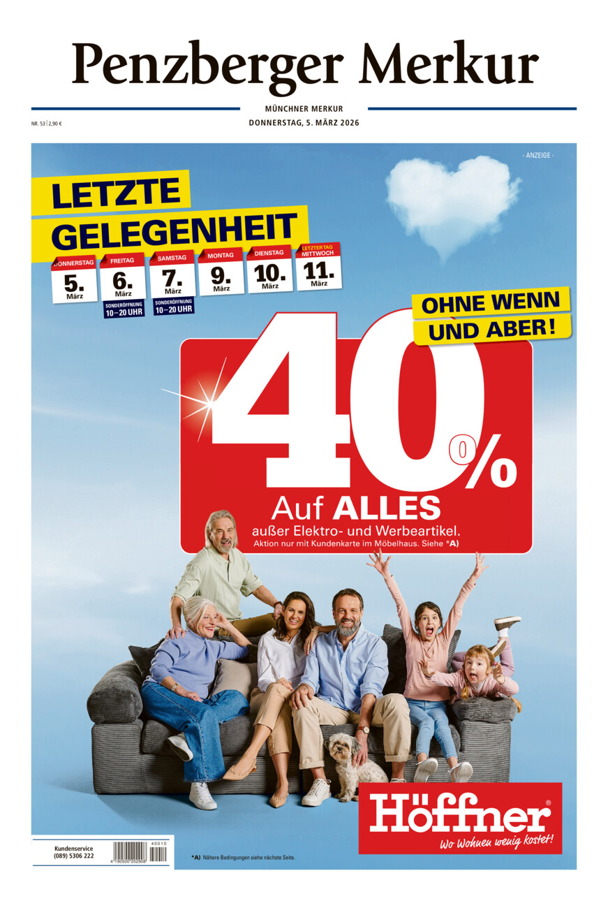 Penzberger Merkur vom Donnerstag, 05.03.2026