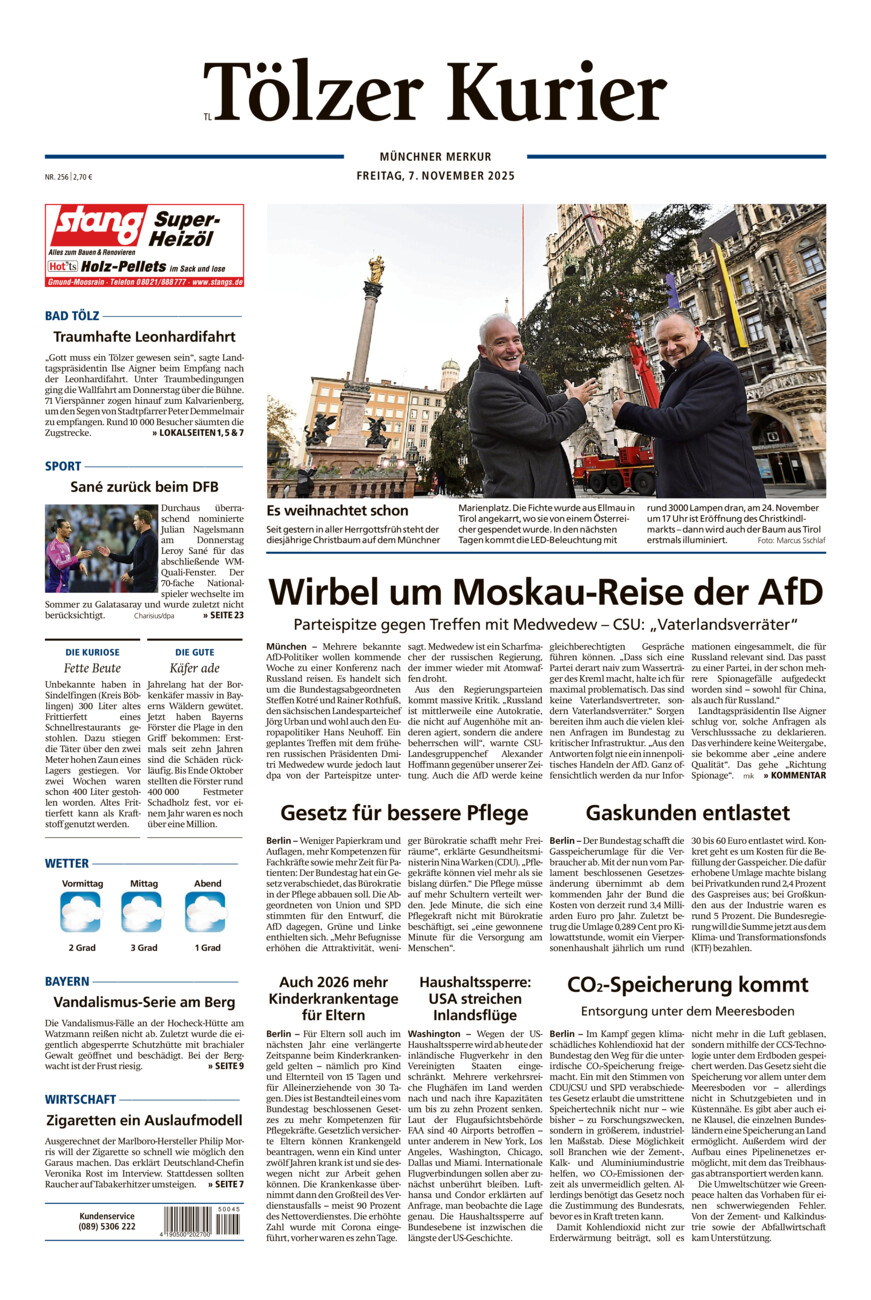 Tölzer Kurier - Loisachtal (TL) vom Freitag, 07.11.2025