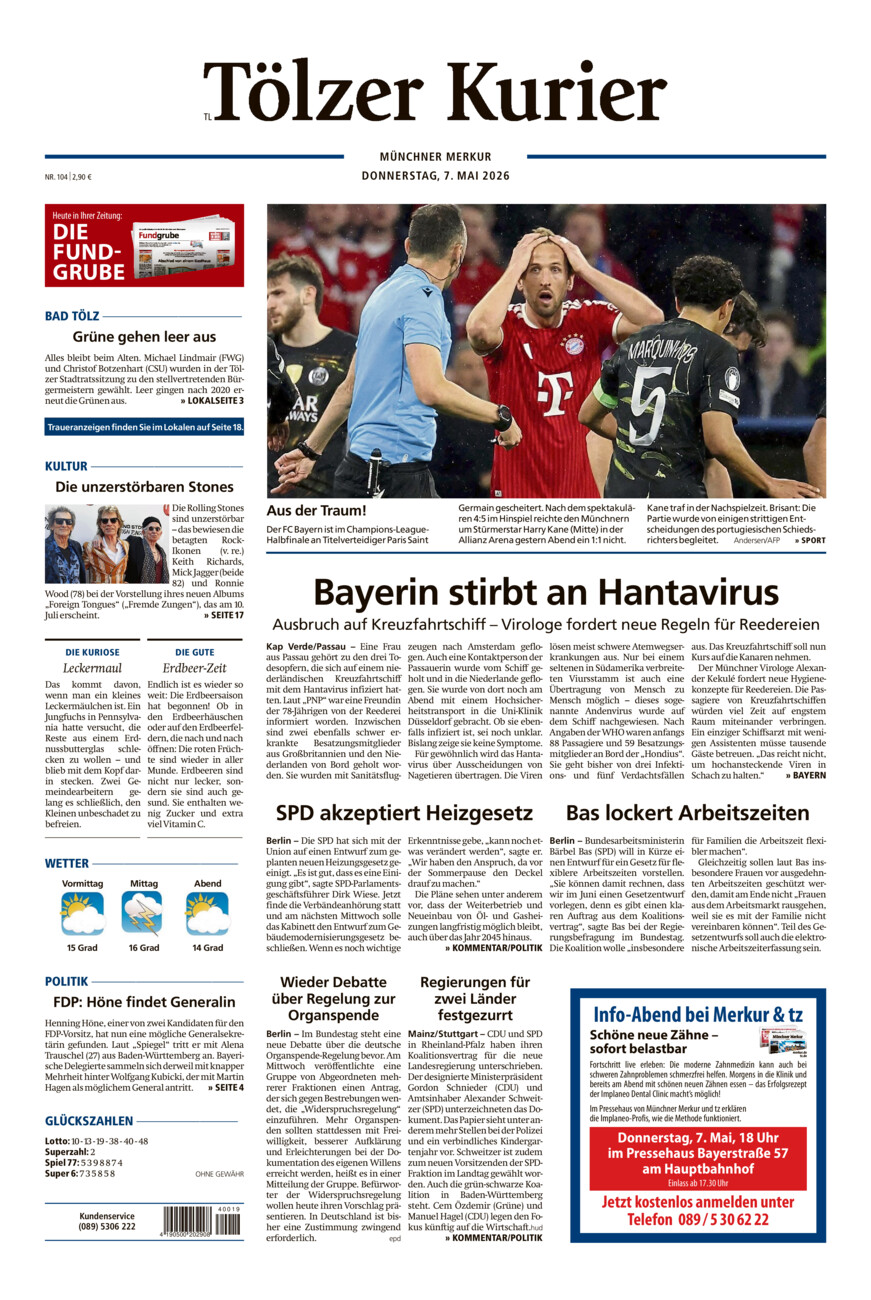 Tölzer Kurier - Loisachtal (TL) vom Donnerstag, 07.05.2026