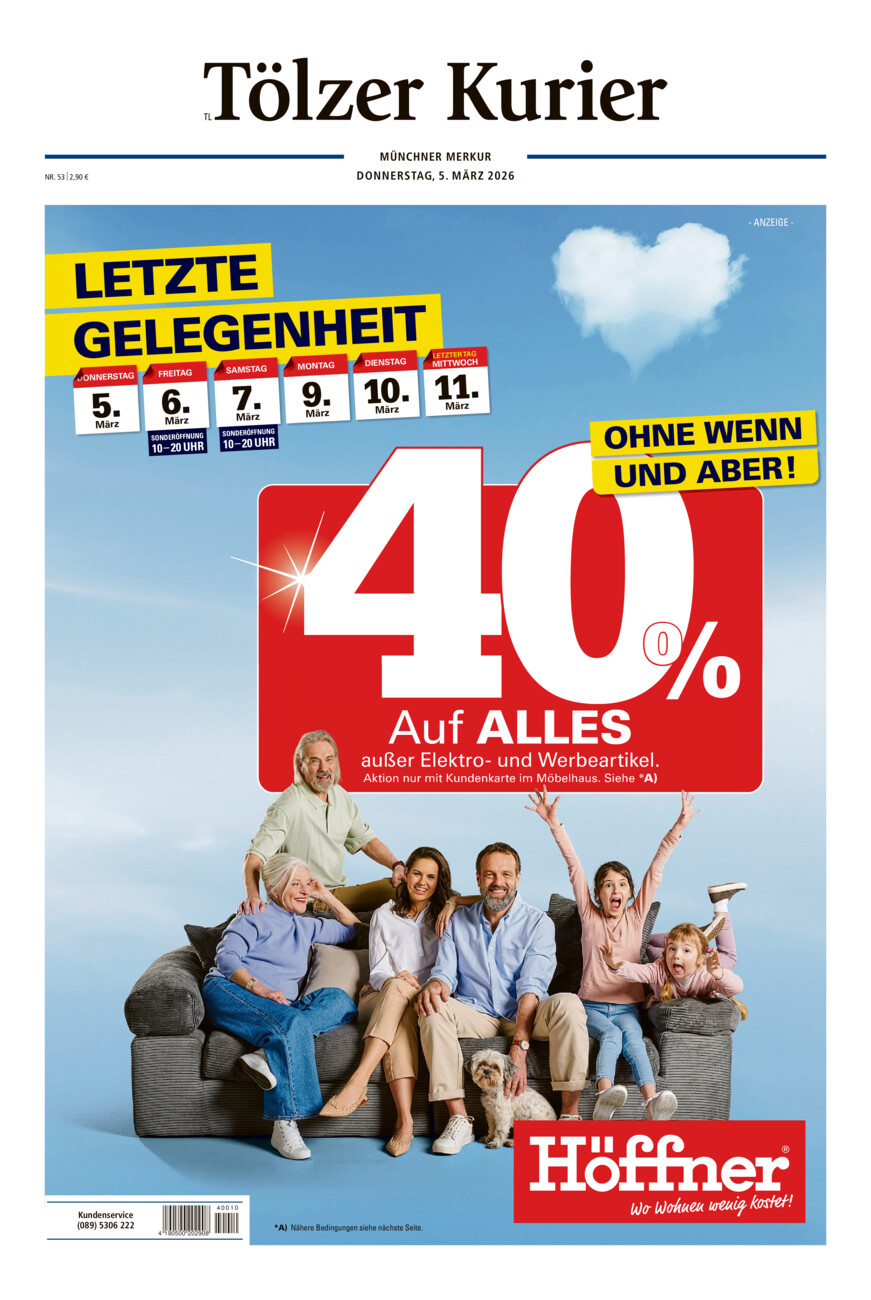 Tölzer Kurier - Loisachtal (TL) vom Donnerstag, 05.03.2026