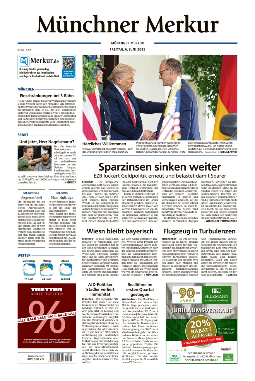 Münchner Merkur - Stadt vom Freitag, 06.06.2025