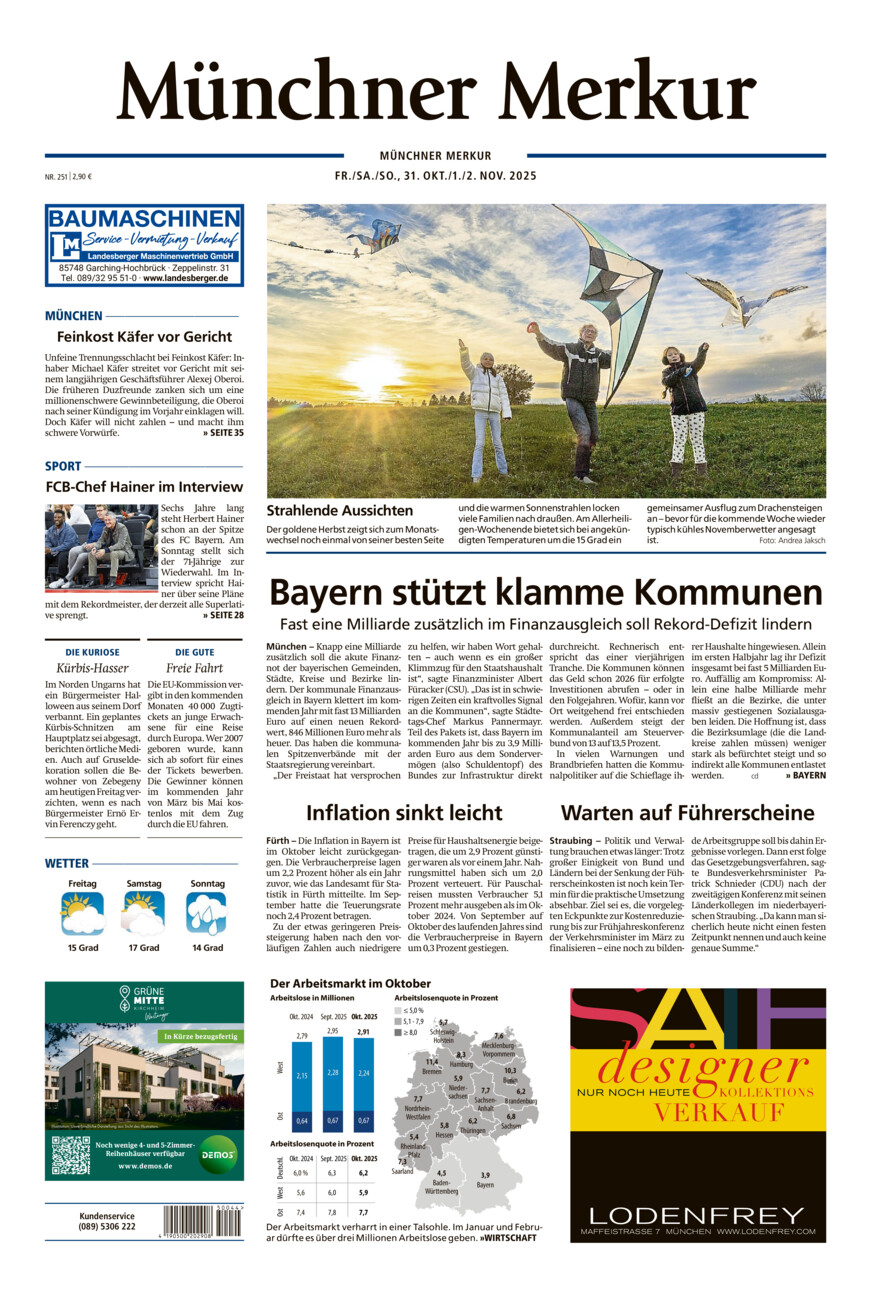 Münchner Merkur - Stadt vom Freitag, 31.10.2025