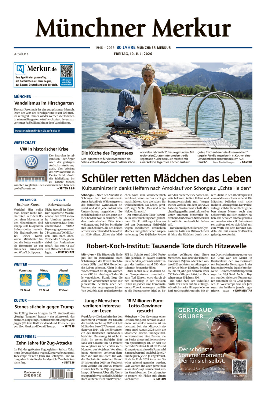 Münchner Merkur - Stadt vom Freitag, 10.07.2026