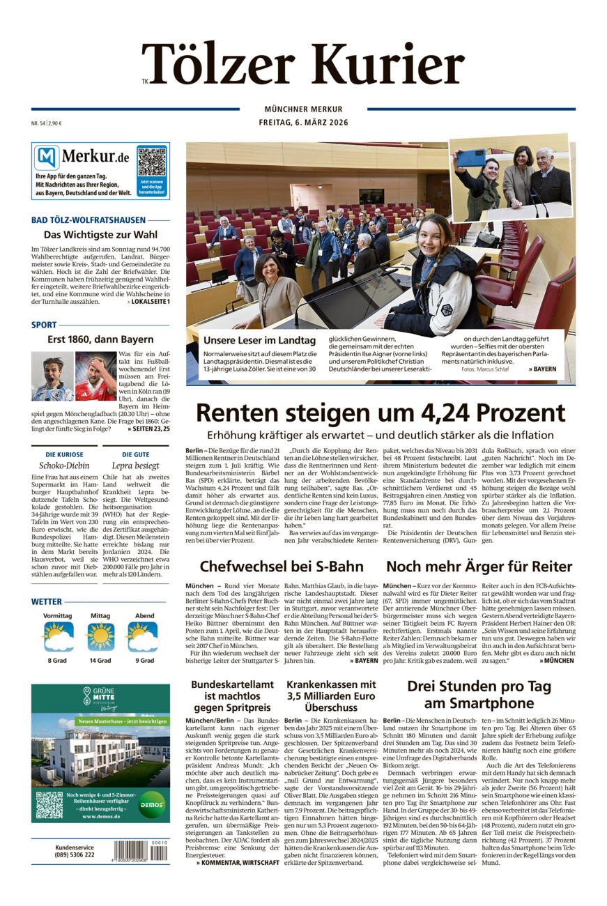 Tölzer Kurier (TK) vom Freitag, 06.03.2026