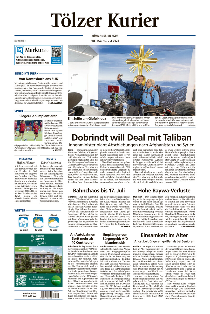 Tölzer Kurier (TK) vom Freitag, 04.07.2025