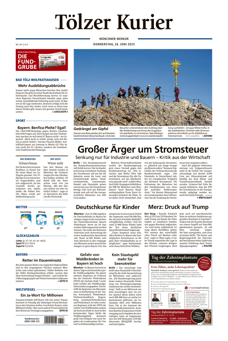 Tölzer Kurier (TK) vom Donnerstag, 26.06.2025