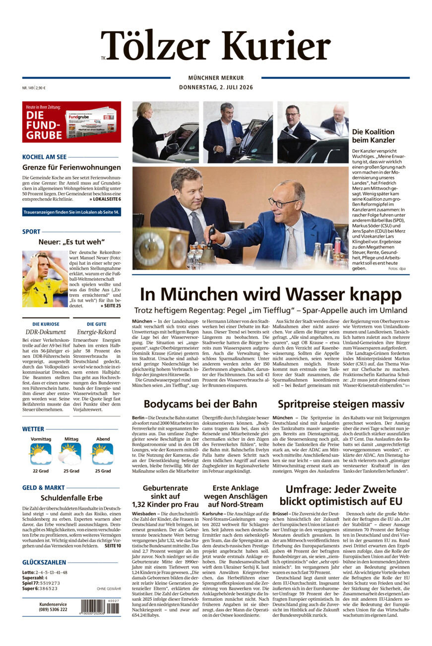 Tölzer Kurier (TK) vom Donnerstag, 02.07.2026