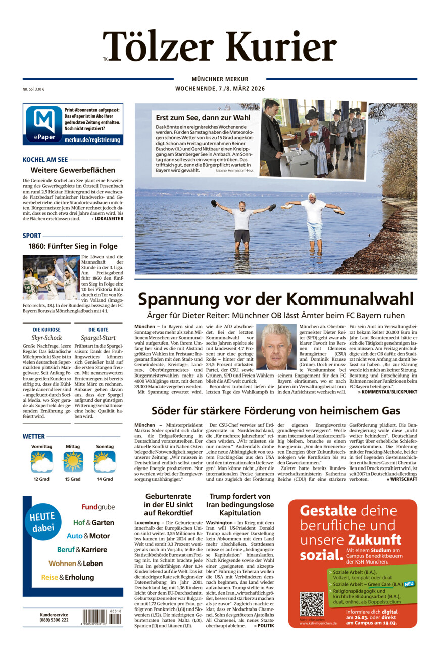 Tölzer Kurier (TK) vom Samstag, 07.03.2026