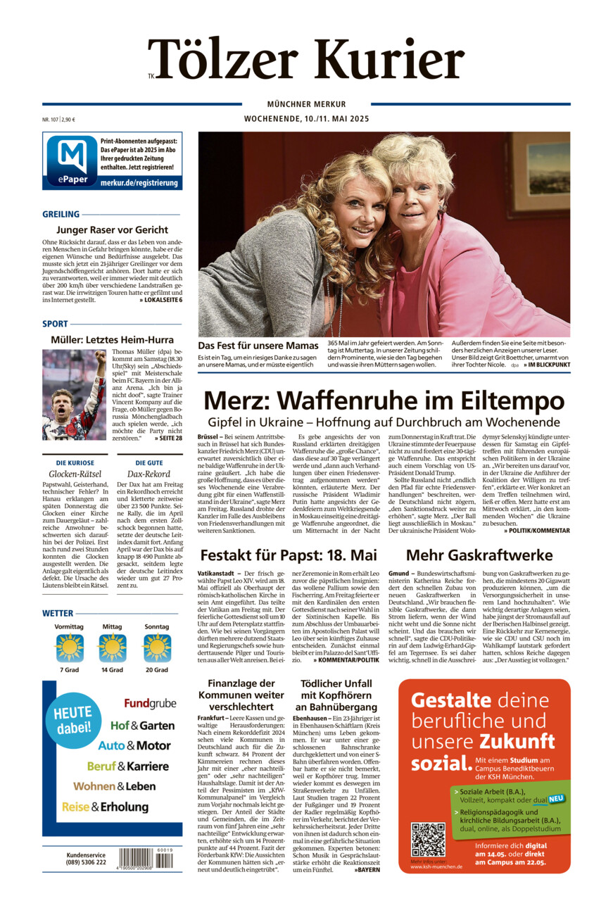 Tölzer Kurier (TK) vom Samstag, 10.05.2025