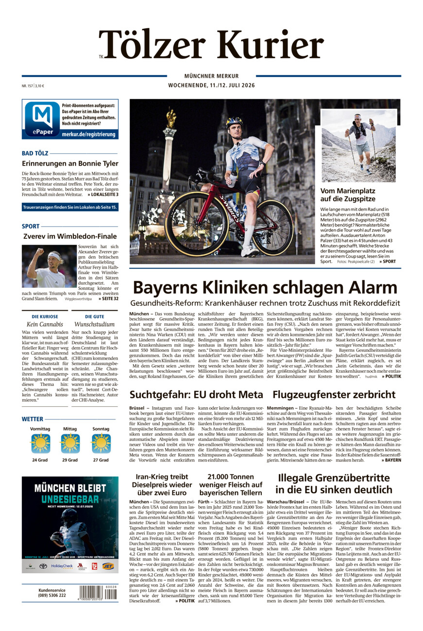 Tölzer Kurier (TK) vom Samstag, 11.07.2026