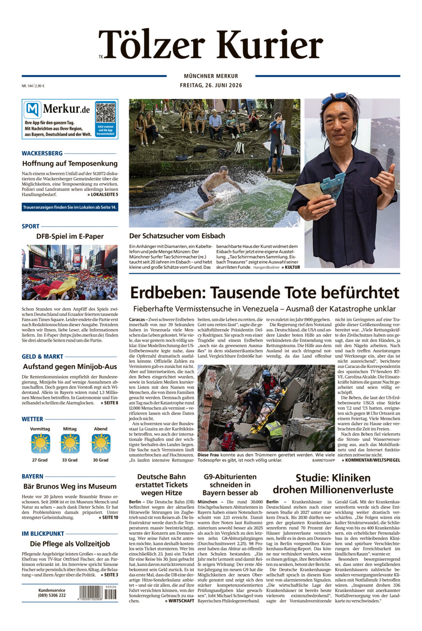 Tölzer Kurier (TK) vom Freitag, 26.06.2026