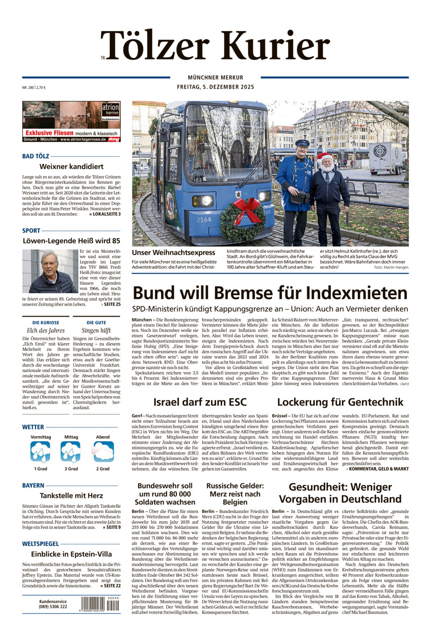 Tölzer Kurier (TK) vom Freitag, 05.12.2025