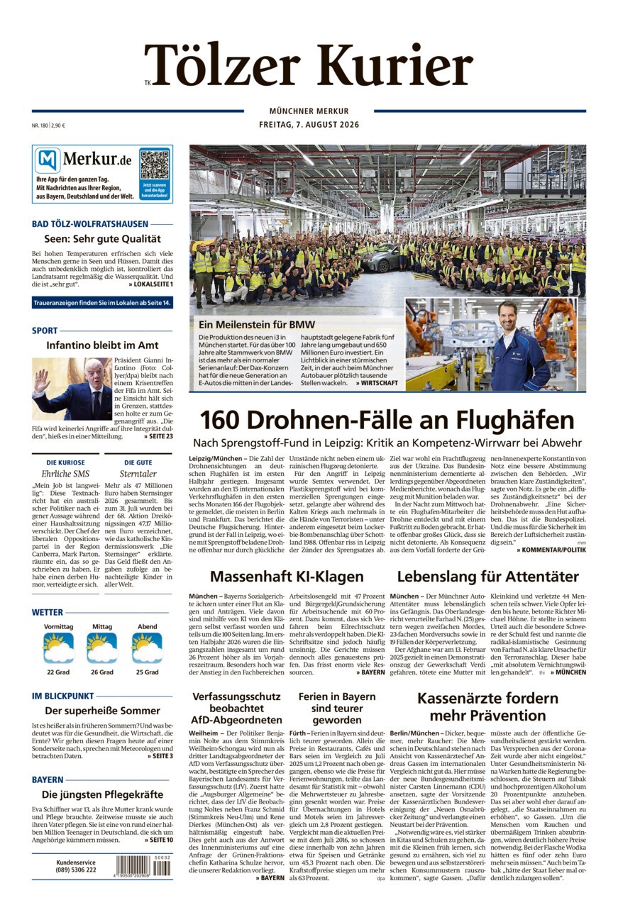 Tölzer Kurier (TK) vom Freitag, 07.08.2026
