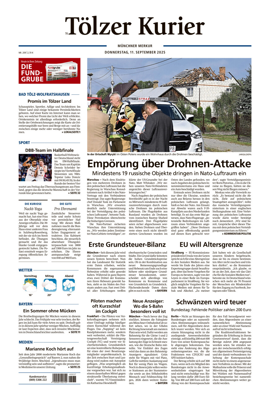 Tölzer Kurier (TK) vom Donnerstag, 11.09.2025