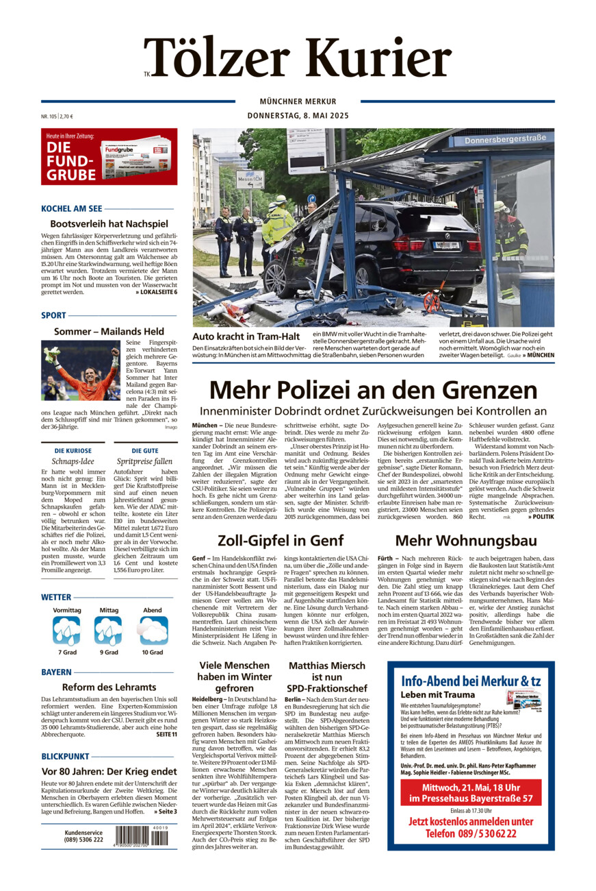 Tölzer Kurier (TK) vom Donnerstag, 08.05.2025
