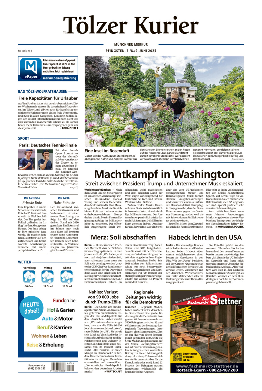 Tölzer Kurier (TK) vom Samstag, 07.06.2025