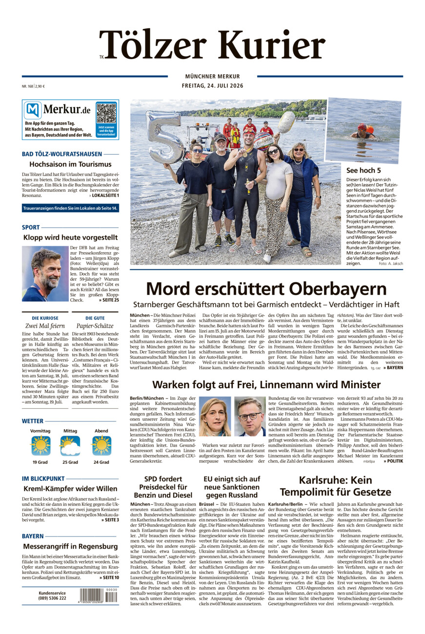 Tölzer Kurier (TK) vom Freitag, 24.07.2026