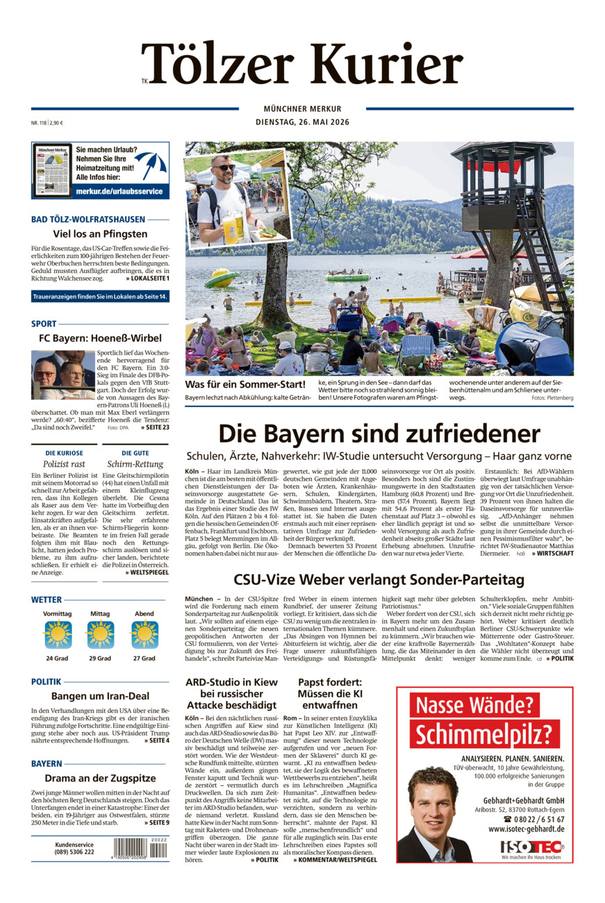 Tölzer Kurier (TK) vom Dienstag, 26.05.2026