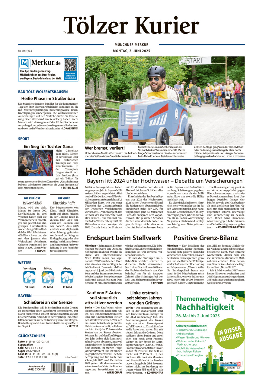 Tölzer Kurier (TK) vom Montag, 02.06.2025