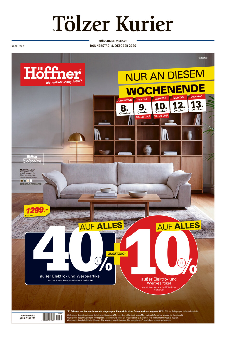 Tölzer Kurier (TK) vom Donnerstag, 08.10.2026