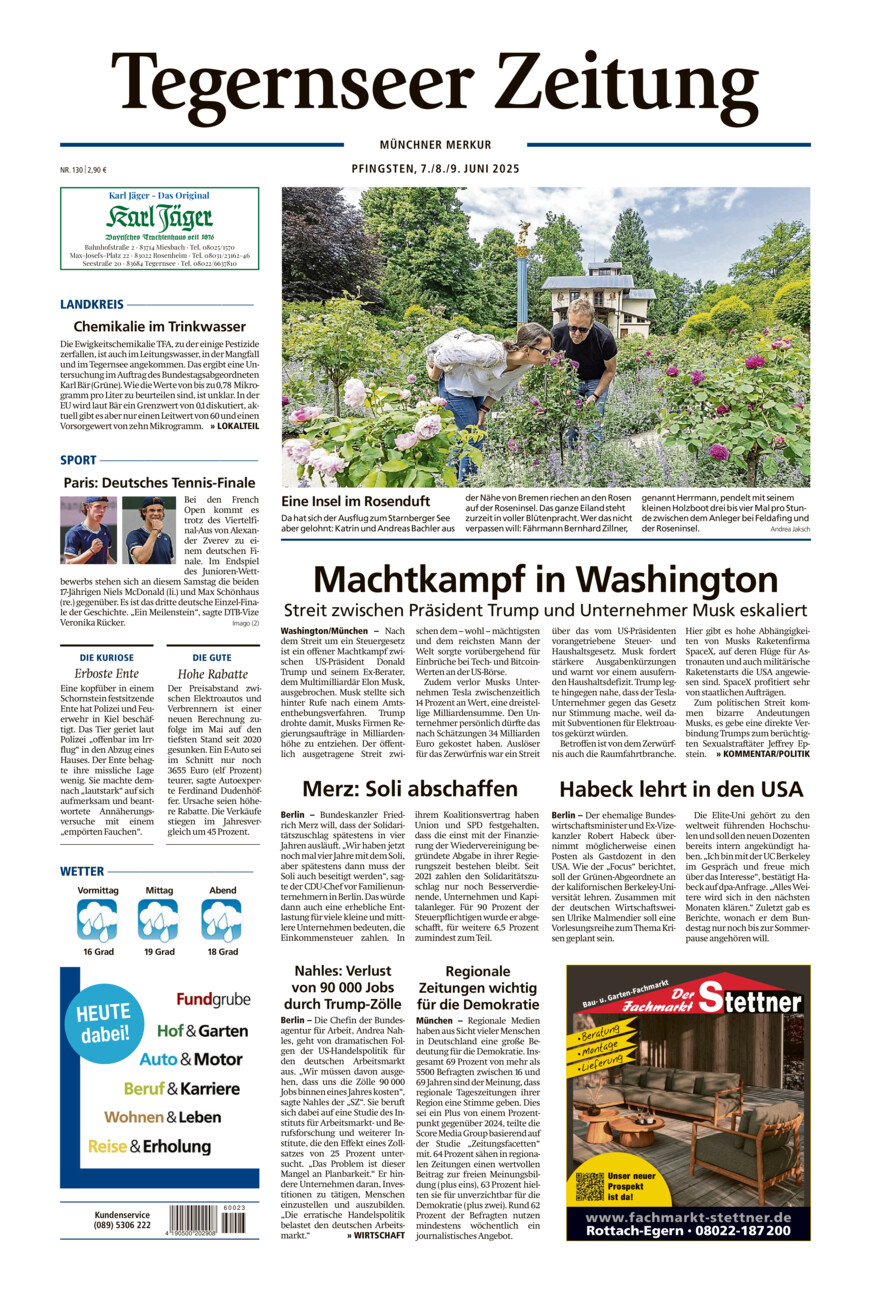 Tegernseer Zeitung vom Samstag, 07.06.2025