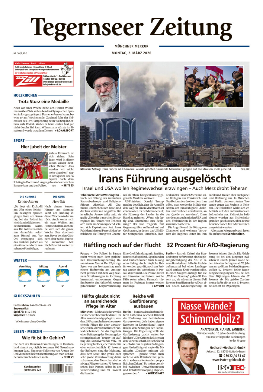 Tegernseer Zeitung vom Montag, 02.03.2026