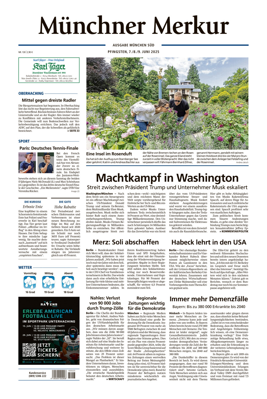 Münchner Merkur - Süd vom Samstag, 07.06.2025