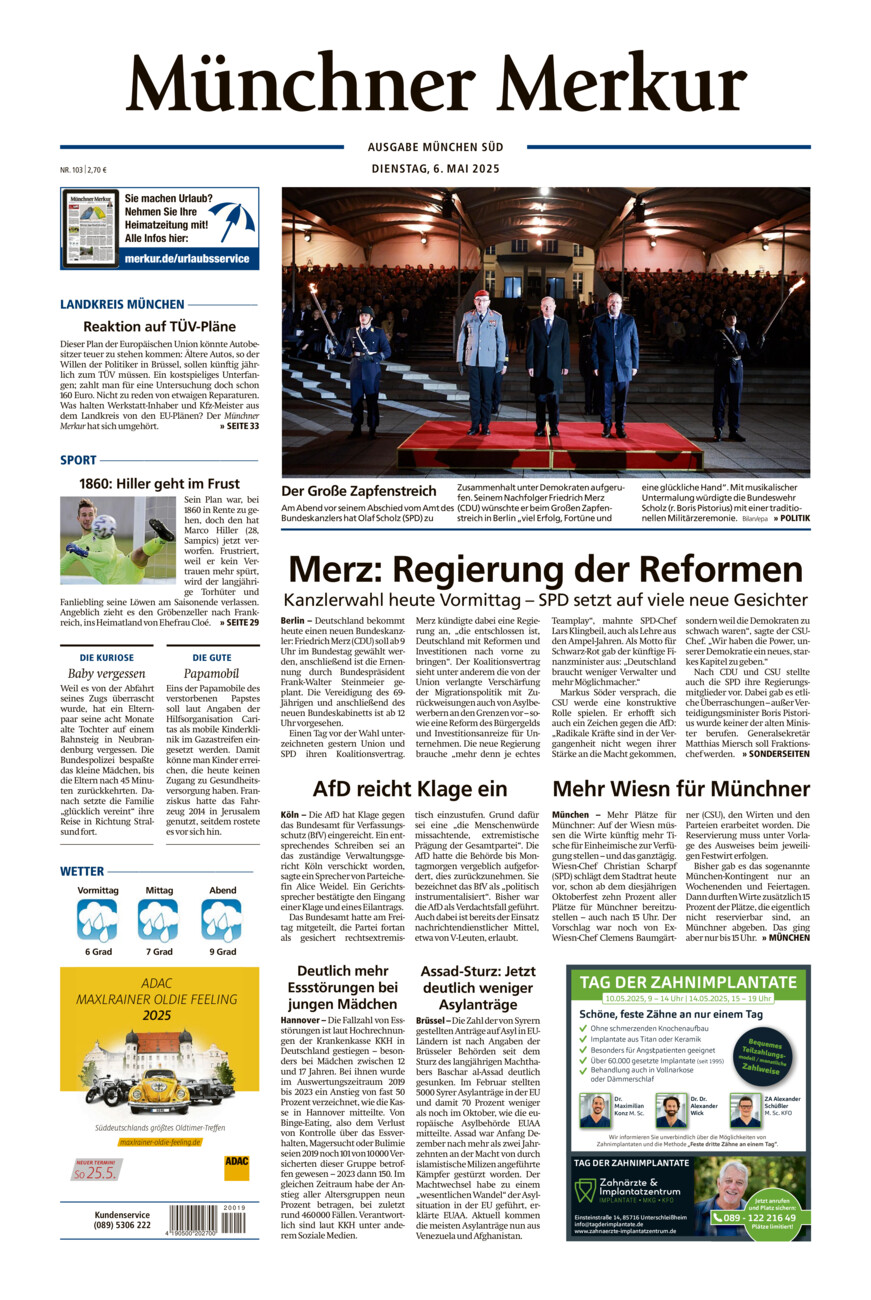 Münchner Merkur - Süd vom Dienstag, 06.05.2025