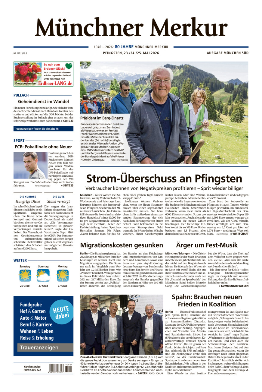 Münchner Merkur - Süd vom Samstag, 23.05.2026