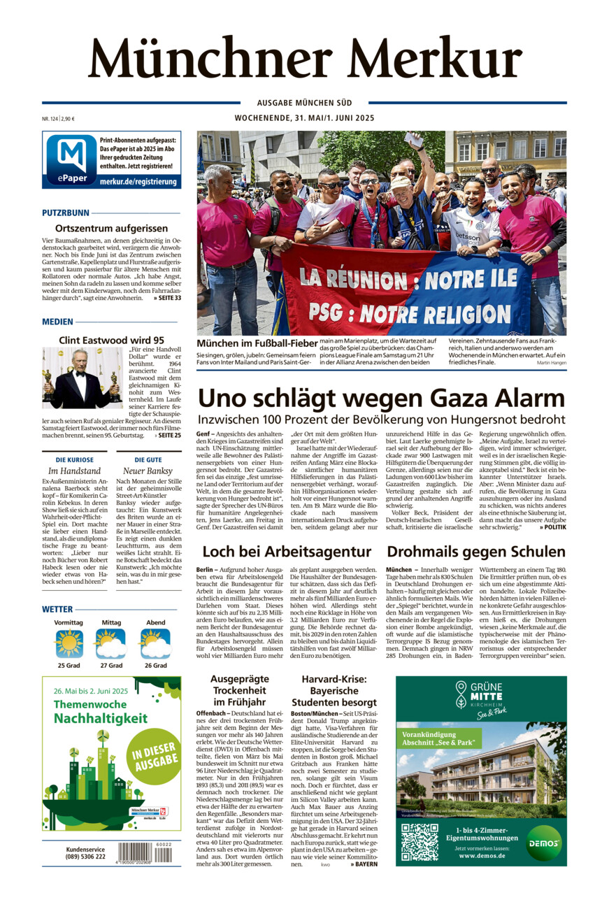 Münchner Merkur - Süd vom Samstag, 31.05.2025