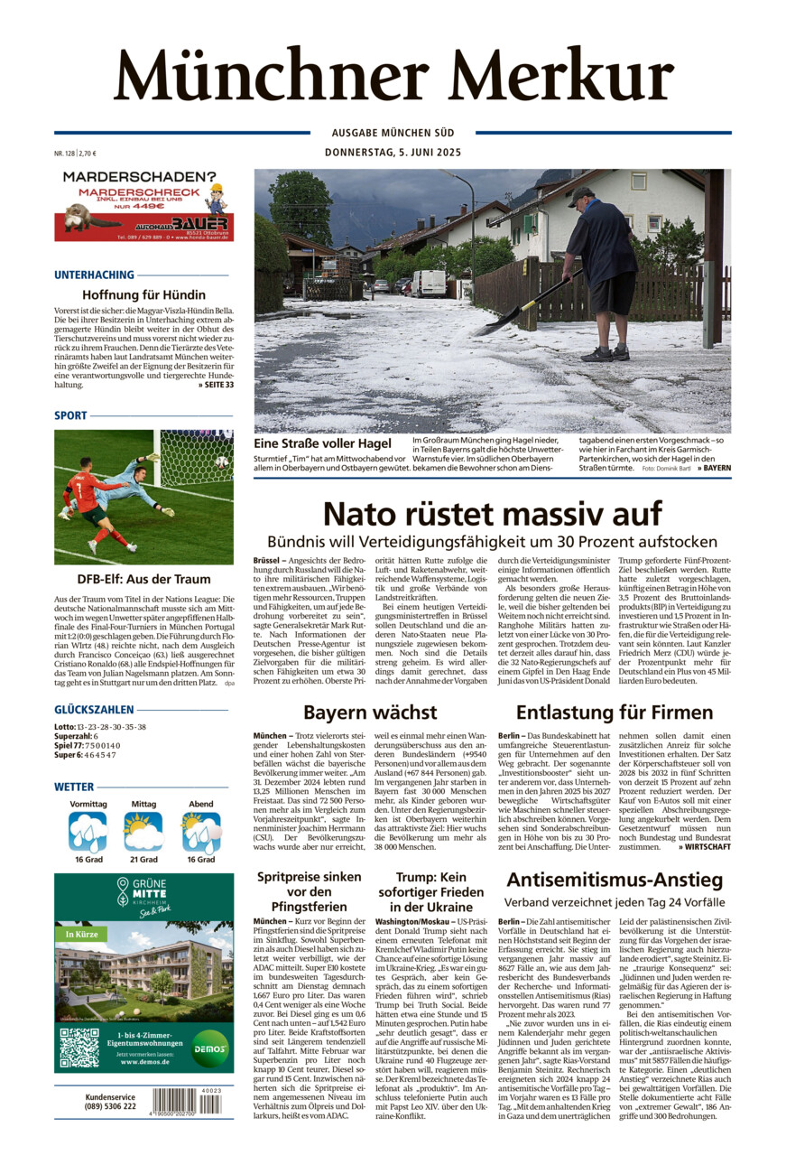 Münchner Merkur - Süd vom Donnerstag, 05.06.2025