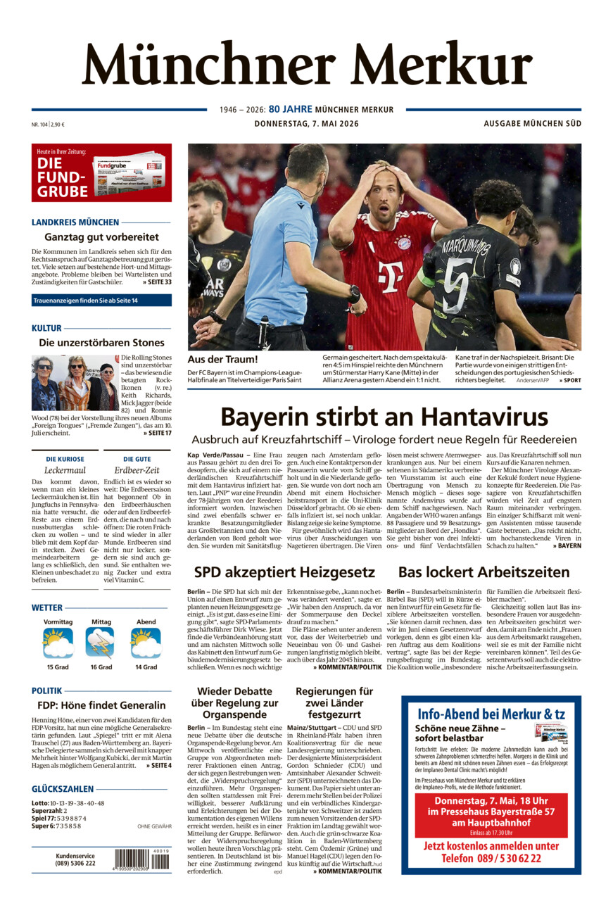 Münchner Merkur - Süd vom Donnerstag, 07.05.2026