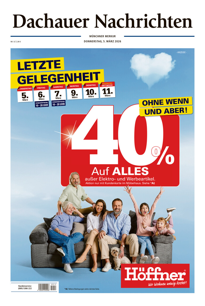 Dachauer Nachrichten vom Donnerstag, 05.03.2026