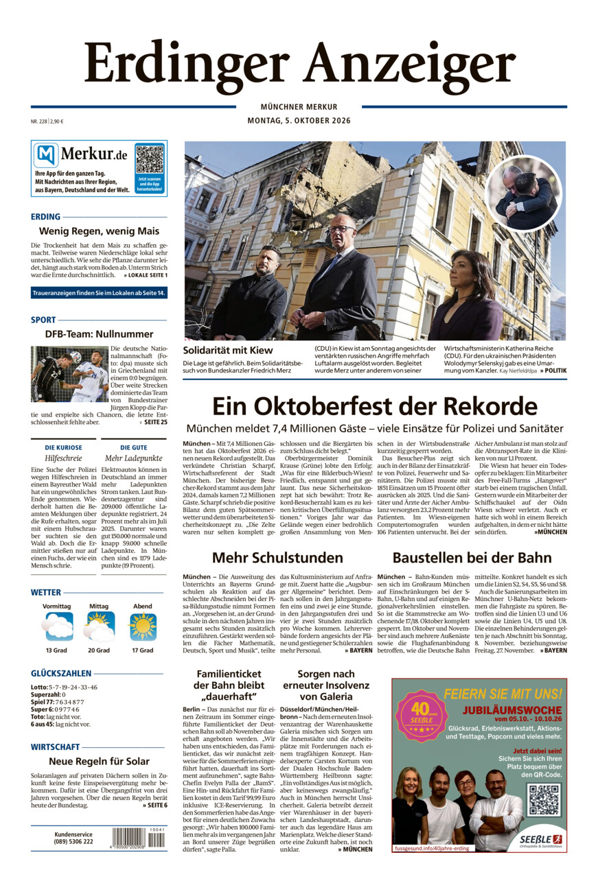 Erdinger Anzeiger vom Montag, 05.10.2026