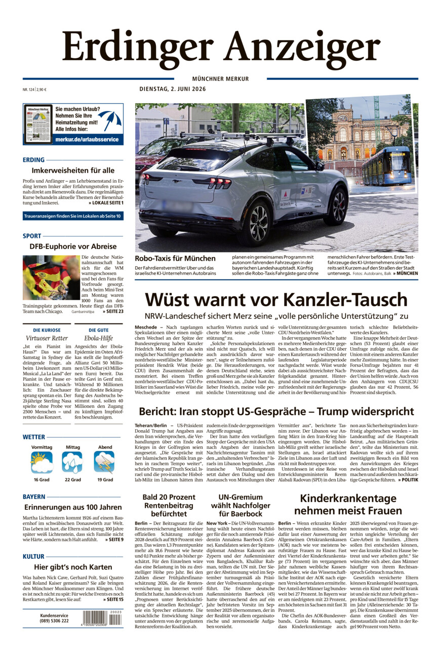 Erdinger Anzeiger vom Dienstag, 02.06.2026