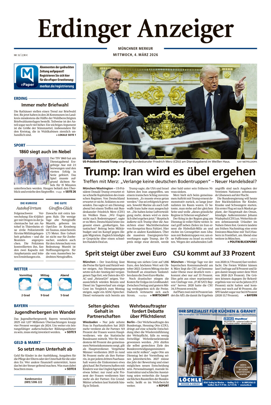 Erdinger Anzeiger vom Mittwoch, 04.03.2026