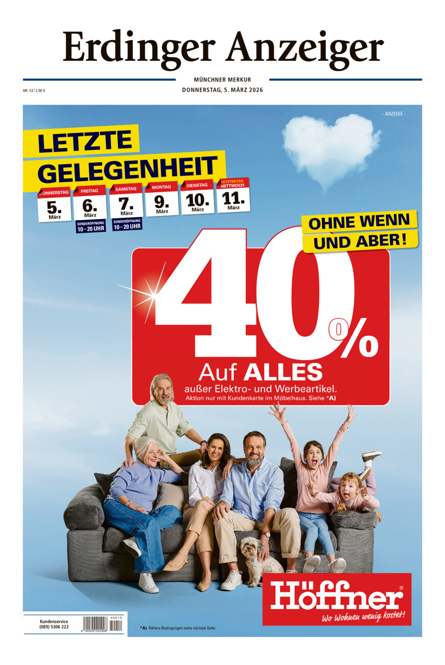 Erdinger Anzeiger vom Donnerstag, 05.03.2026